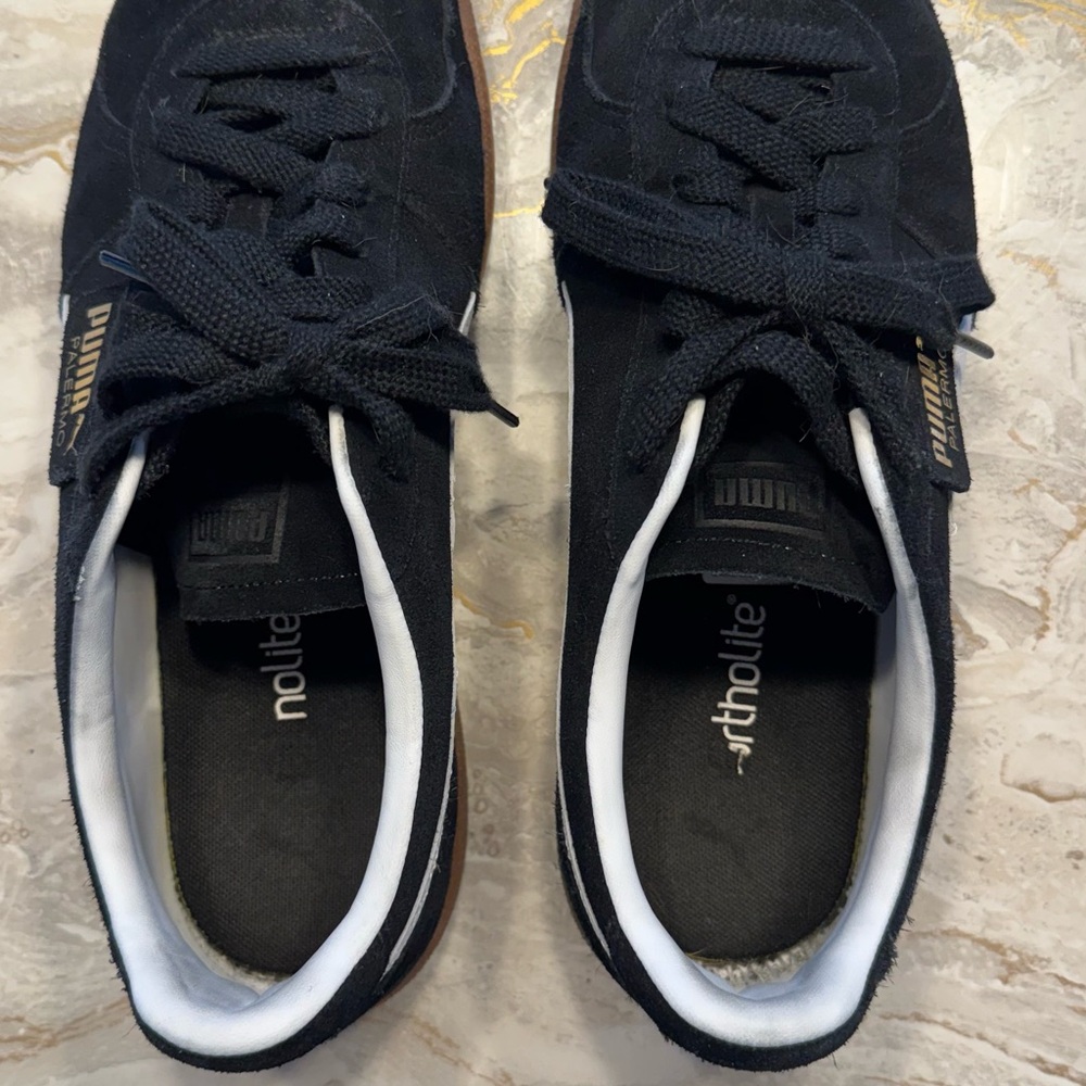 Puma Palermo Black and White Men's Sneakers